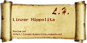 Linzer Hippolita névjegykártya